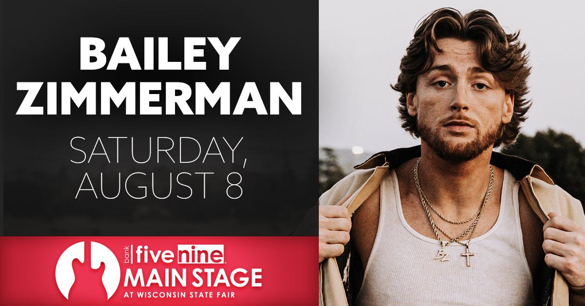 Bailey Zimmerman at the WI State Fair