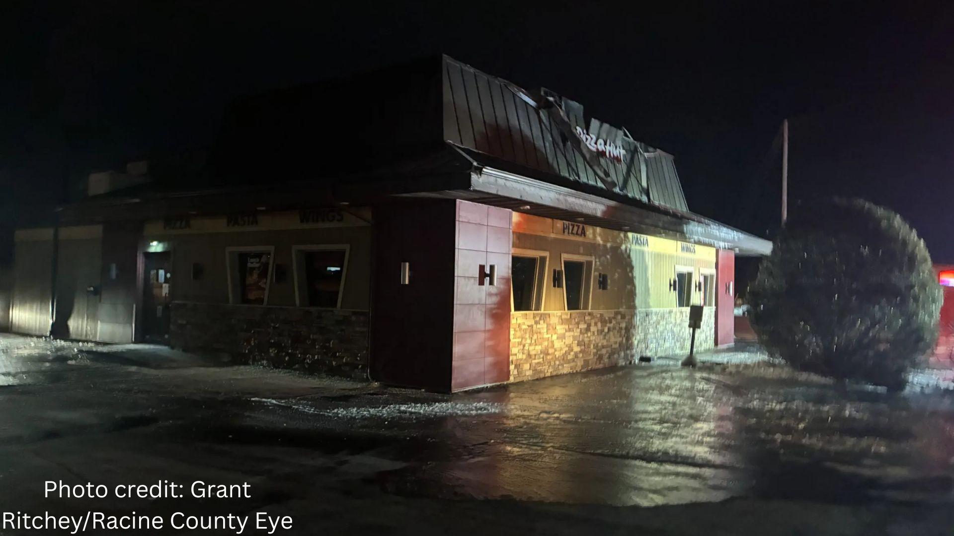 Fire Erupts at Racine Pizza Hut