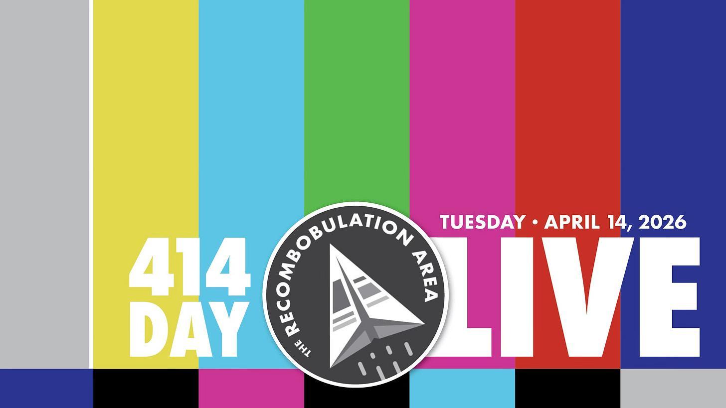 EVENT ANNOUNCEMENT: The Recombobulation Area is hosting a live podcast on Milwaukee Day!